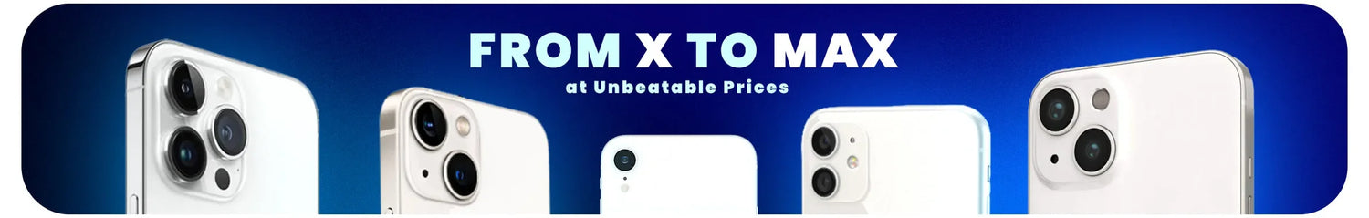 iPhone X to Max models at best prices banner