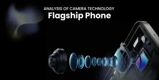 Flagship phone camera technology analysis with lens diagram and internal components