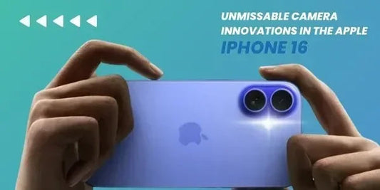 Purple iPhone 16 with dual-camera setup, showcasing unmissable camera innovations