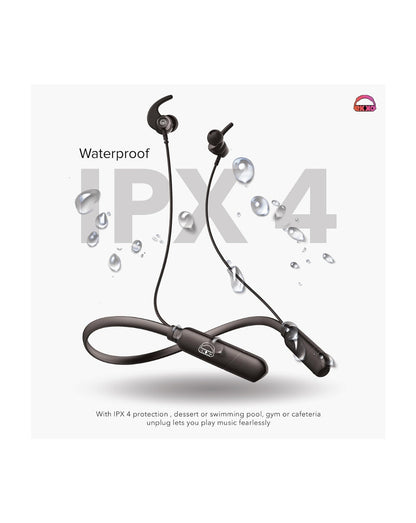 EKKO Unplug N05 Neckband Earphones with 50 Hours Playback Time,Bluetooth V5.2, Quick Charging, IPX4 Protection, SIRI & Google Assistant