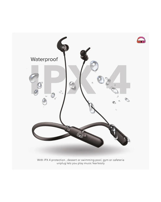 EKKO Unplug N05 Neckband Earphones with 50 Hours Playback Time,Bluetooth V5.2, Quick Charging, IPX4 Protection, SIRI & Google Assistant