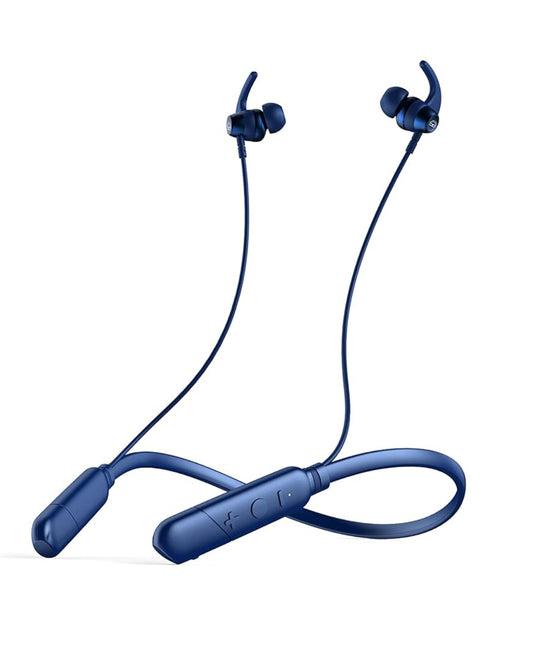 EKKO Unplug N05 Neckband Earphones with 50 Hours Playback Time,Bluetooth V5.2, Quick Charging, IPX4 Protection, SIRI & Google Assistant