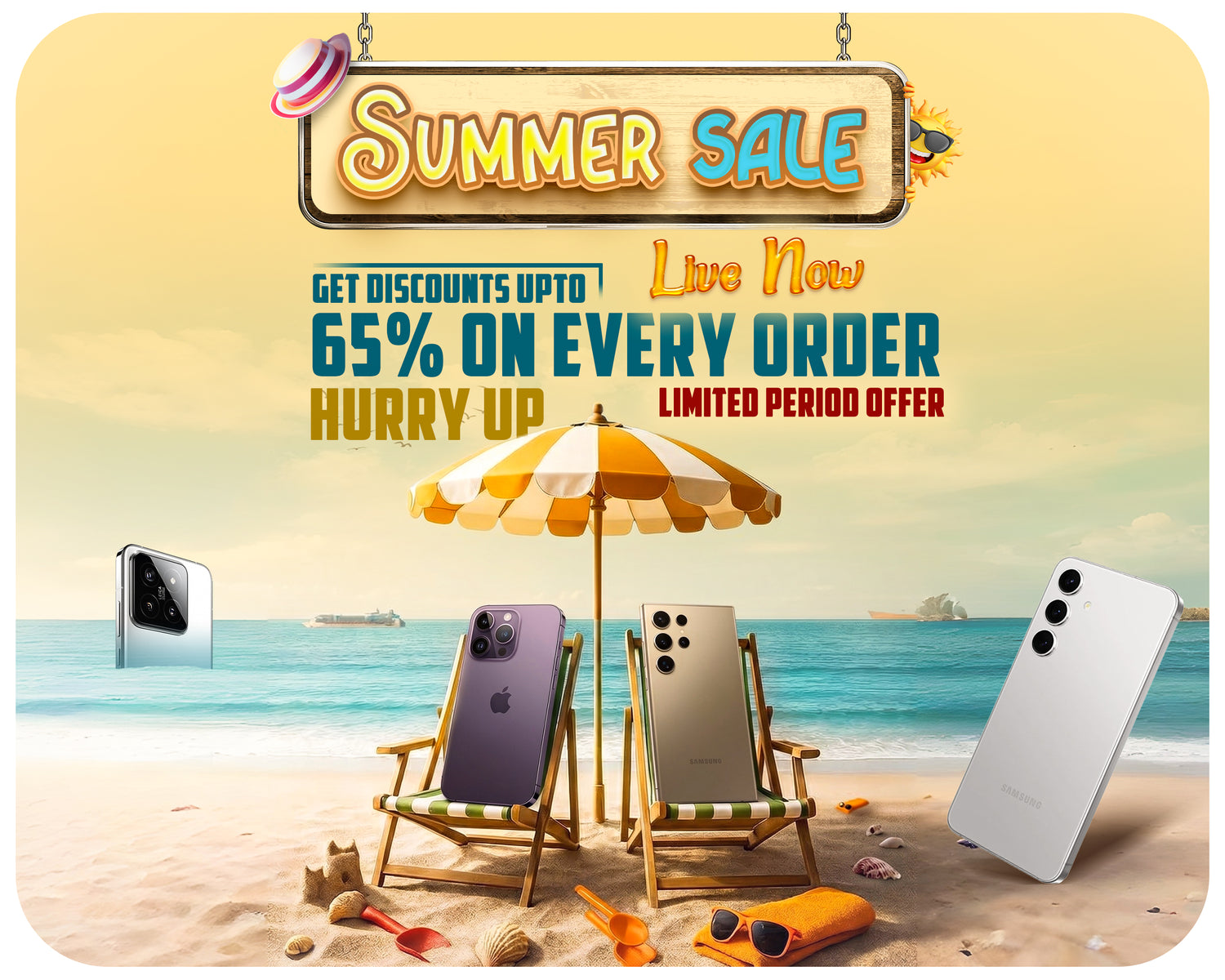 summer sale is live get upto 65% off on every order 